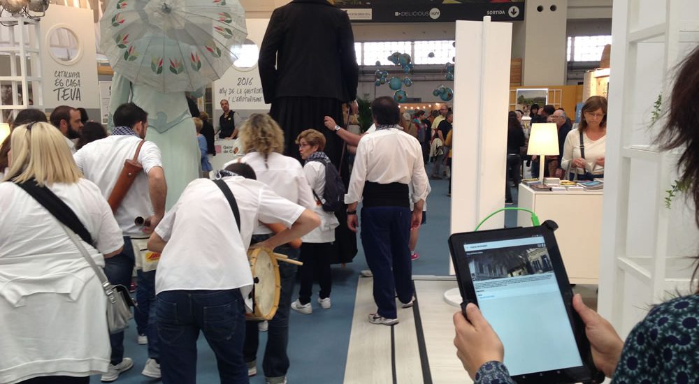 La nueva App “Interactive Tourism” para XTable, presentada en el stand del Ayuntamiento de Barcelona, en el Salón B-Travel.