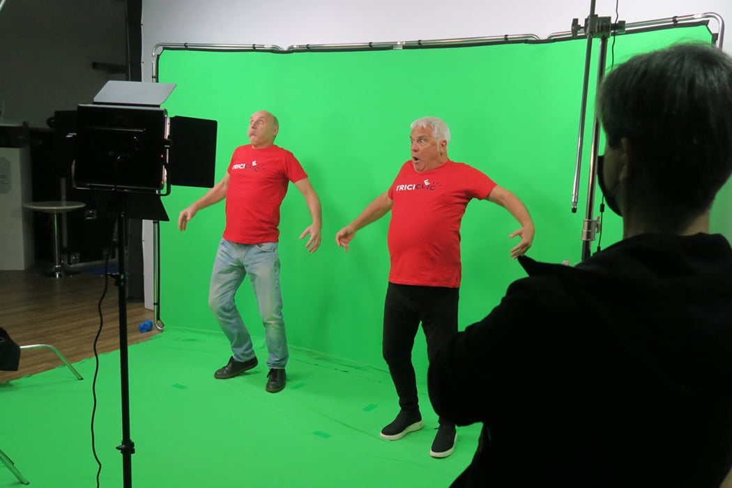 Videomaton interactivo para la exposición de Tricicle en Palau Robert