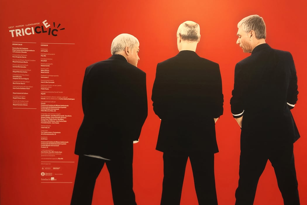 Videomaton interactivo para la exposición de Tricicle en Palau Robert