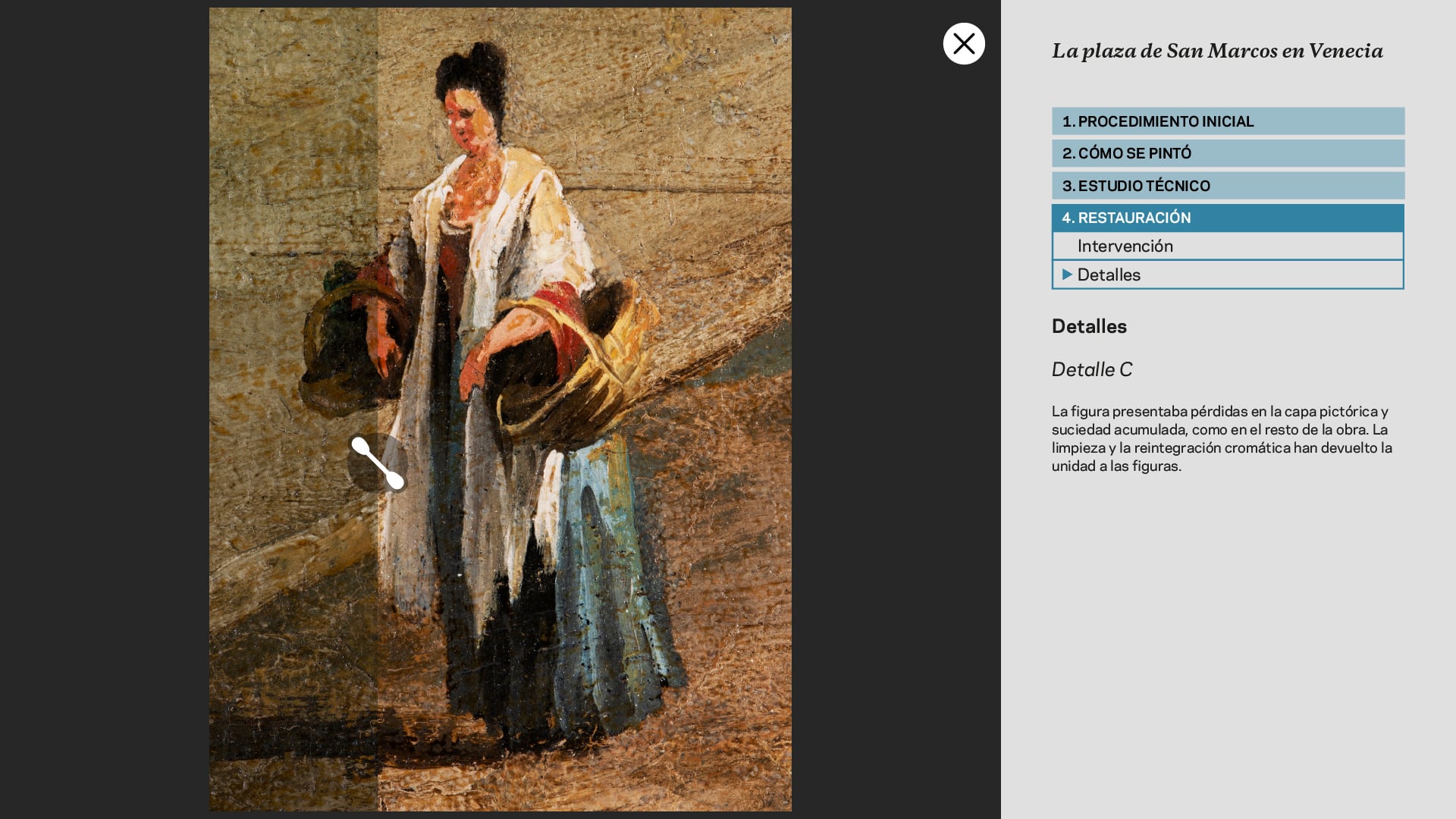 Una ventana interactiva al proceso de restauración con la webapp para el Museo Thyssen