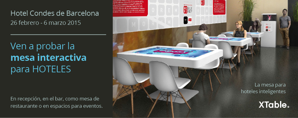DigaliX presenta las múltiples aplicaciones de sus XTables en el sector Hotelero y muestra su asistente holográfico XHolo